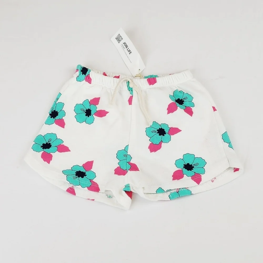 ZARA Hibiscus Elastic Waistline Short